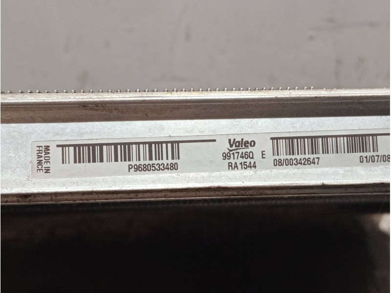 Recambio de radiador agua para citroen c4 berlina referencia OEM IAM P9680533480 991746Q 