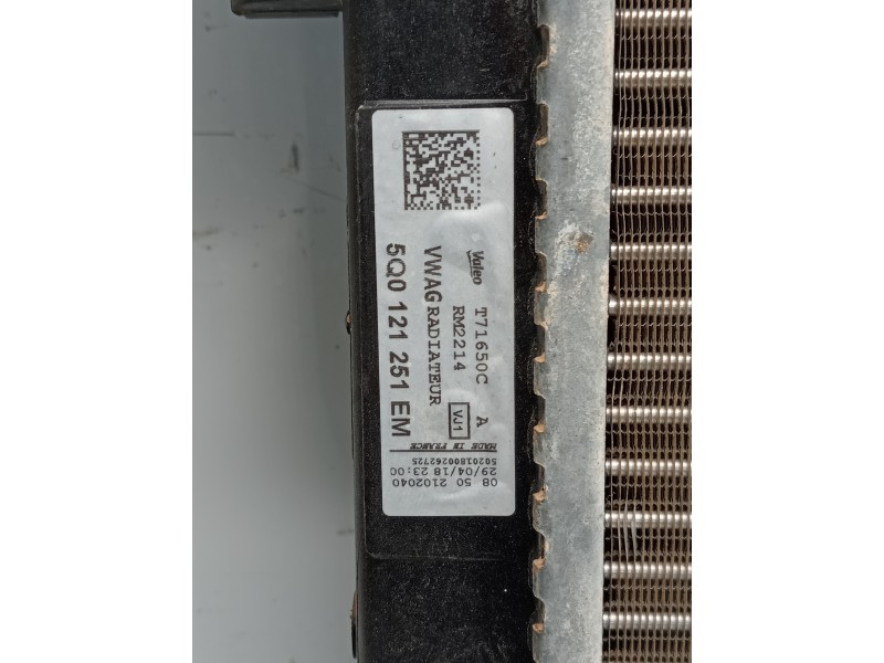Recambio de radiador agua para volkswagen arteon (3h7) referencia OEM IAM 5Q0121251EM  