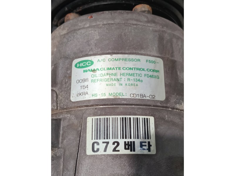 Recambio de compresor aire acondicionado para hyundai coupe (gk) referencia OEM IAM CD1BA02 FD46XG 