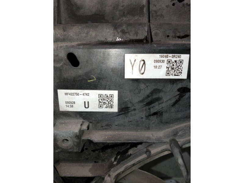 Recambio de electroventilador para toyota auris referencia OEM IAM MF4227504742 160400R240 MF222710255