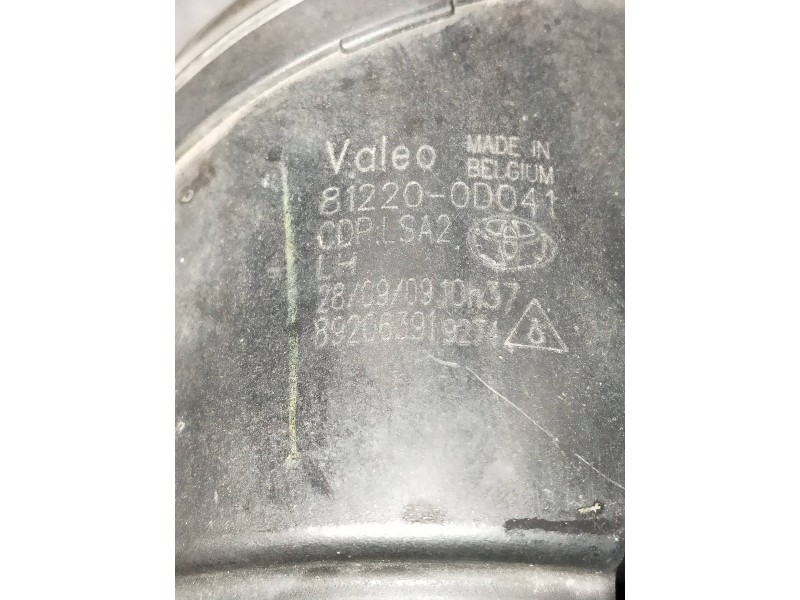 Recambio de faro antiniebla izquierdo para toyota auris referencia OEM IAM 812200D041  