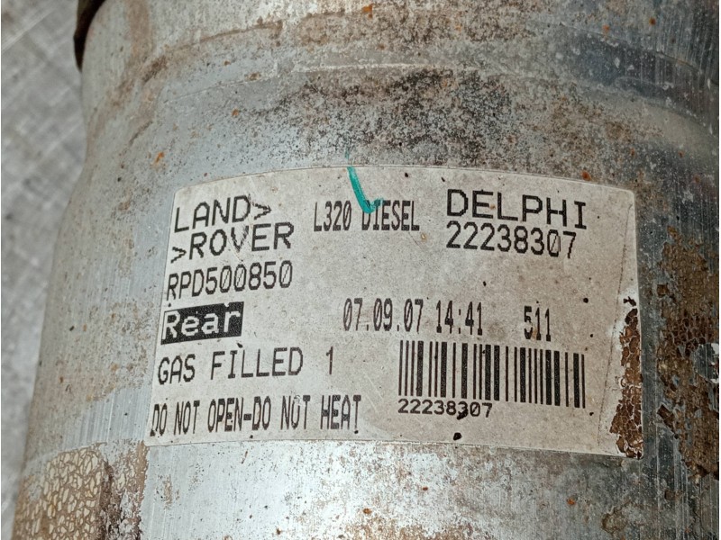 Recambio de amortiguador trasero izquierdo para land rover range rover sport referencia OEM IAM RPD500850 22238307 