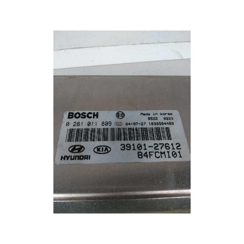 Recambio de centralita motor uce para hyundai matrix (fc) 1.5 crdi 16v gls referencia OEM IAM 0281011809 3910127612 84FCMI01