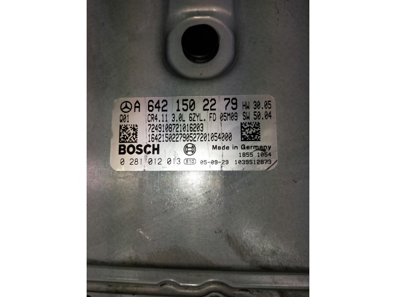 Recambio de centralita motor uce para mercedes clase cls (w219) referencia OEM IAM 0281012013 A641502279 