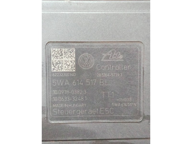Recambio de abs para volkswagen caddy furgón/kombi referencia OEM IAM 5WA614517BL 10091803823 10022024594
