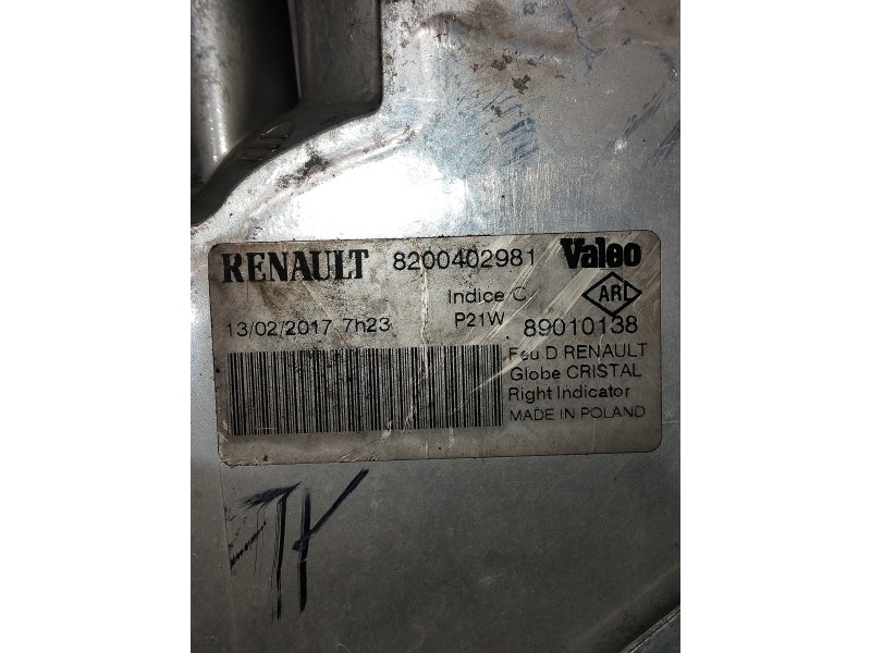 Recambio de piloto delantero derecho para nissan primastar (x83) referencia OEM IAM 8200402981  