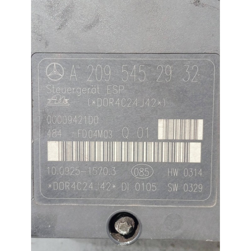 Recambio de abs para mercedes clase clk (w209) coupe 200 compressor (209.342) referencia OEM IAM A2095452932 A0054310712Q01 1002