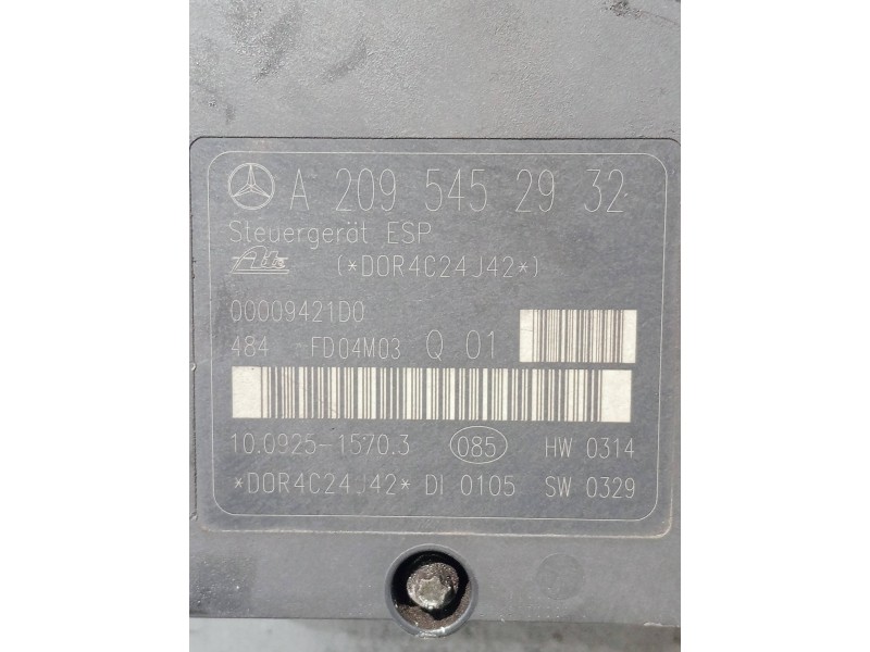 Recambio de abs para mercedes clase clk (w209) coupe 200 compressor (209.342) referencia OEM IAM A2095452932 A0054310712Q01 1002