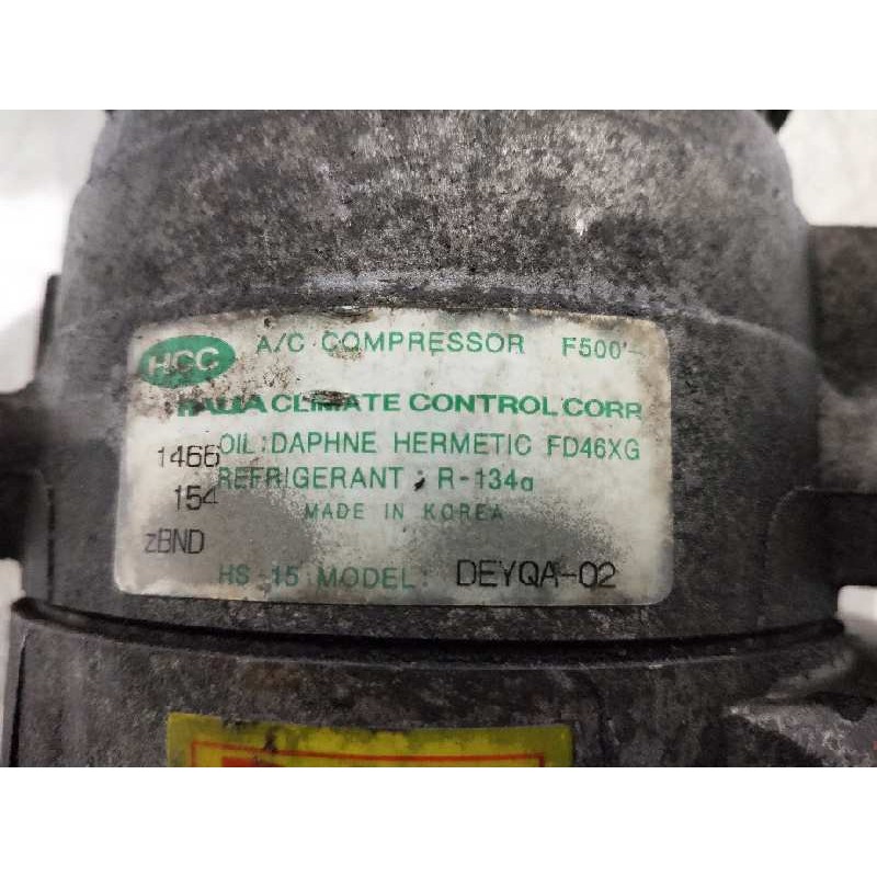 Recambio de compresor aire acondicionado para hyundai accent (lc) 1.5 crdi cat referencia OEM IAM DEYQA02 F500 FD46XG