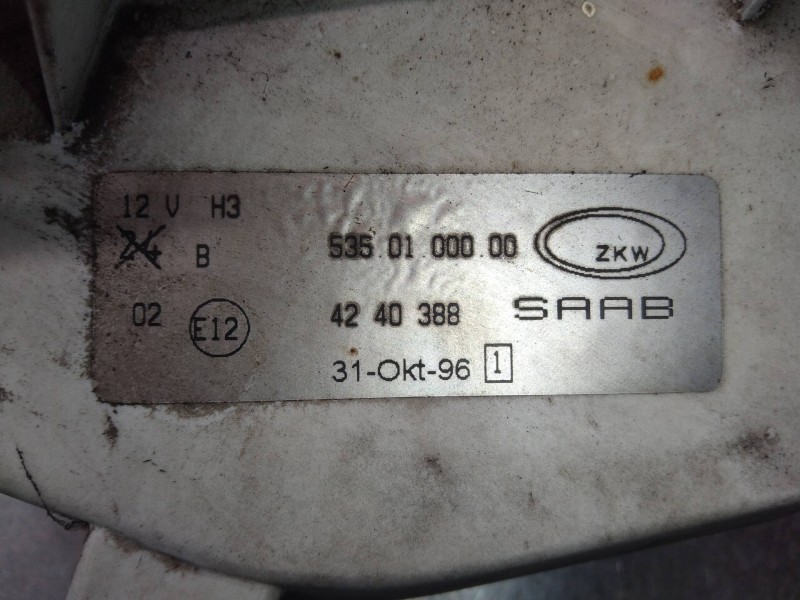 Recambio de faro antiniebla izquierdo para saab 900 berlina 2.3 s referencia OEM IAM 5350100000 4240388 