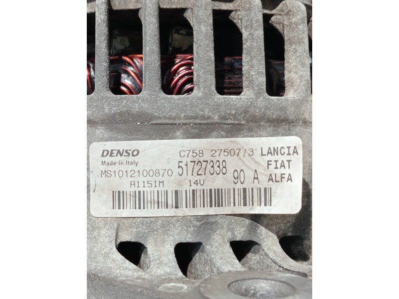 Recambio de alternador para fiat bravo (198) referencia OEM IAM 51727338 A115I 