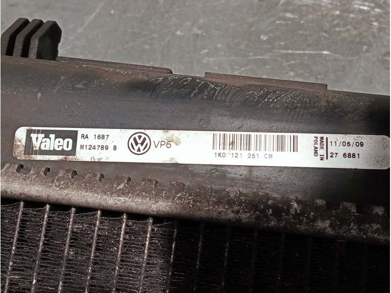 Recambio de radiador agua para seat leon (1p1) referencia OEM IAM 1K0121251CM  