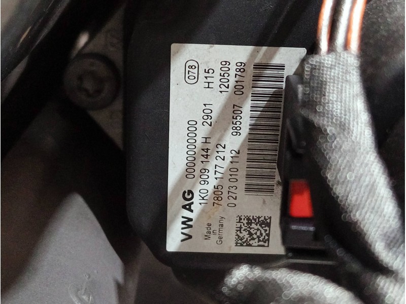 Recambio de cremallera direccion para seat leon (1p1) referencia OEM IAM 1K1423051EA 7805501466 / 7805501411 1K0909144H