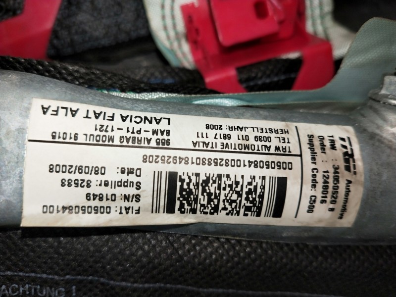Recambio de airbag cortina delantero izquierdo para alfa romeo mito (145) referencia OEM IAM 34050620B  