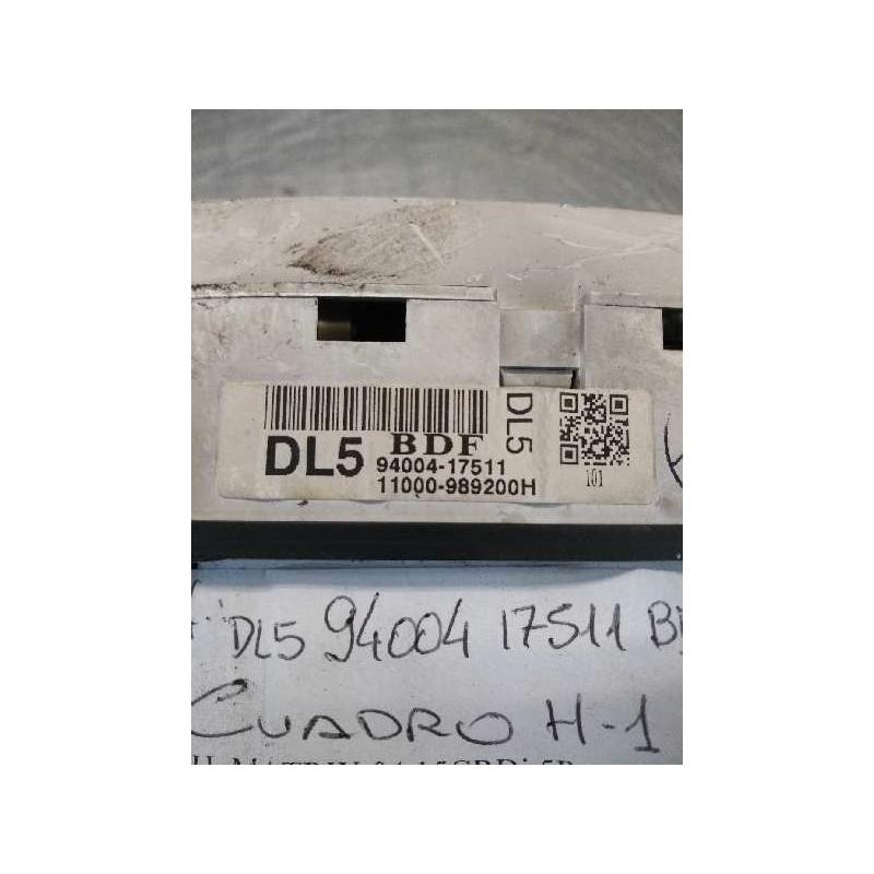 Recambio de cuadro instrumentos para hyundai matrix (fc) 1.5 crdi 16v gls referencia OEM IAM 9400417511 11000989200H DL5 BDF