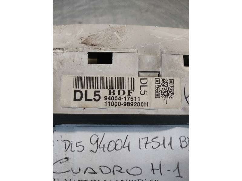 Recambio de cuadro instrumentos para hyundai matrix (fc) 1.5 crdi 16v gls referencia OEM IAM 9400417511 11000989200H DL5 BDF