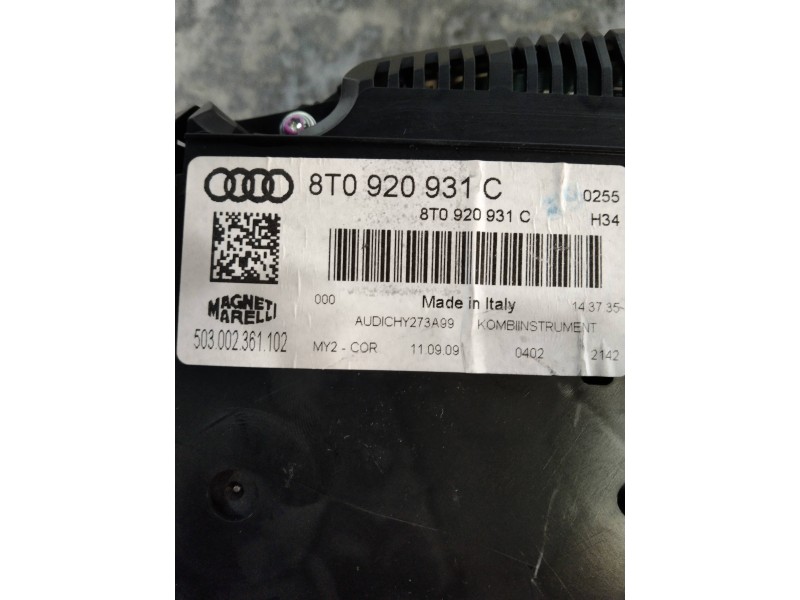 Recambio de cuadro instrumentos para audi a5 coupe (8t) 2.0 tfsi (155kw) referencia OEM IAM 503002361102 8T0920931C 