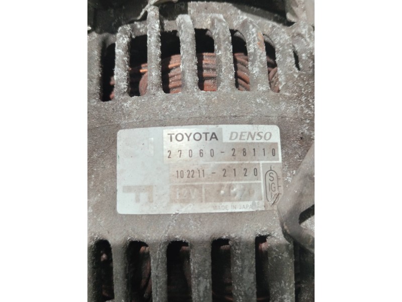 Recambio de alternador para toyota rav 4 (a2) referencia OEM IAM 2706028110 1022112120 