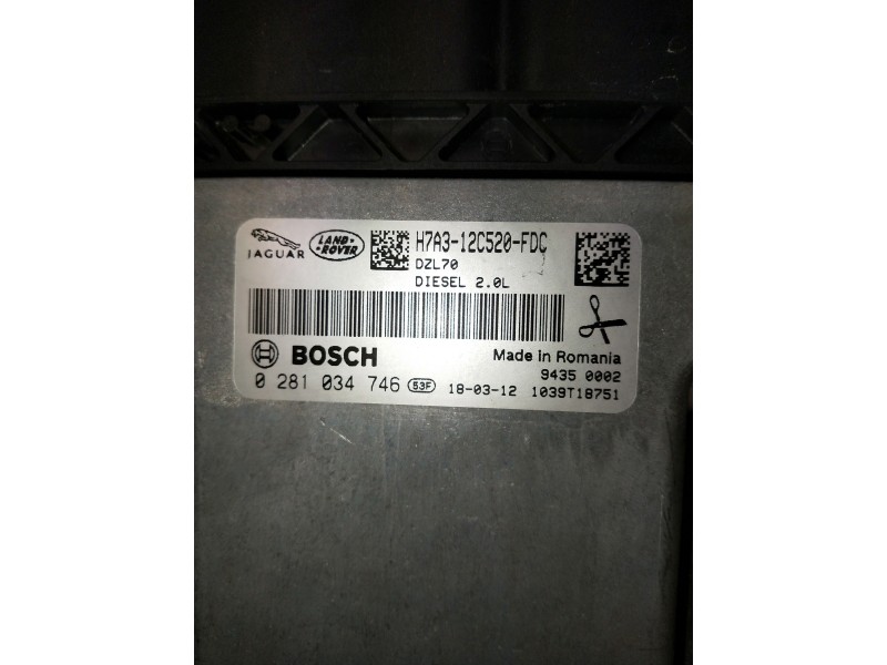 Recambio de centralita motor uce para jaguar f-pace referencia OEM IAM 0281034746 H7A312C520FDC  Recambio de centralita motor uce para jaguar f-pace referencia OEM IAM 0281034746 H7A312C520FDC