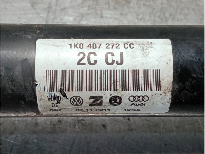 Recambio de transmision delantera derecha para seat altea xl (5p5) referencia OEM IAM 1K0407272CC  