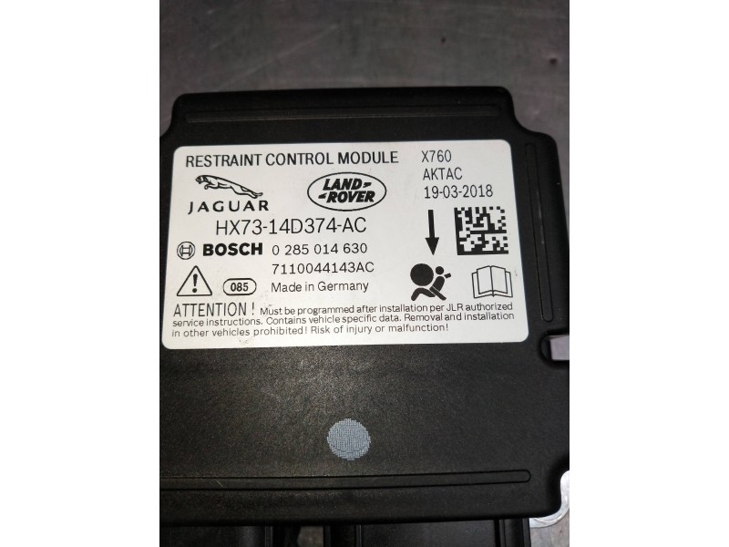Recambio de kit airbag para jaguar f-pace referencia OEM IAM HX7314D374AC 0285014630  Recambio de kit airbag para jaguar f-pace referencia OEM IAM HX7314D374AC 0285014630