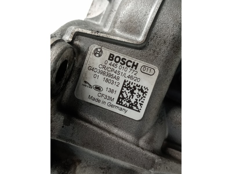 Recambio de bomba inyeccion para jaguar f-pace referencia OEM IAM 0445010772 G4D39B395AB BOSCH Recambio de bomba inyeccion para jaguar f-pace referencia OEM IAM 0445010772 G4D39B395AB BOSCH