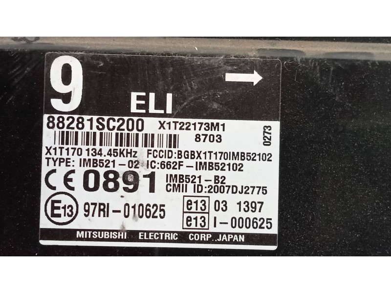 Recambio de modulo electronico para subaru forester s12 xs classic referencia OEM IAM 88281SC200 X1T22173M1 
