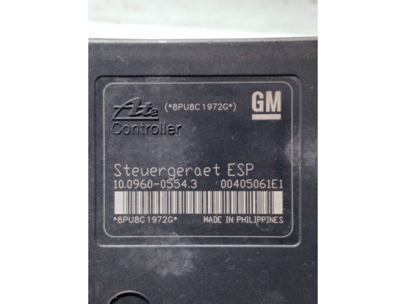 Recambio de abs para opel astra h berlina referencia OEM IAM 13246535 10096005543 10020602904