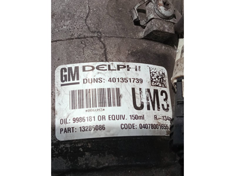Recambio de compresor aire acondicionado para opel astra h berlina referencia OEM IAM 13286086 401351739 