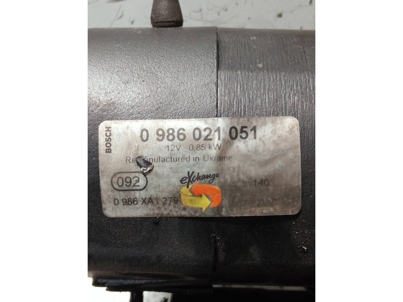 Recambio de motor arranque para renault megane i fase 2 berlina (ba0) referencia OEM IAM 0986021051  
