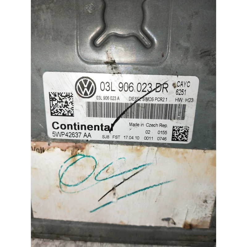 Recambio de centralita motor uce para volkswagen golf vi variant (aj5) advance referencia OEM IAM 5WP42637AA 03L906023DR 03L9060