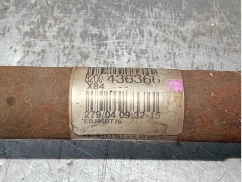 Recambio de transmision delantera derecha para renault megane ii berlina 5p referencia OEM IAM 8200436366 EBJ95BT76 