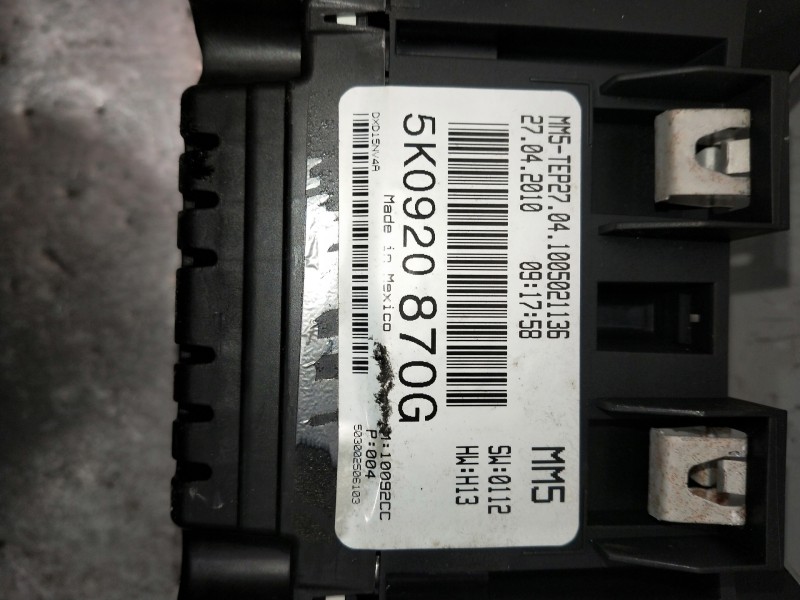 Recambio de cuadro instrumentos para volkswagen golf vi variant (aj5) advance referencia OEM IAM 5K0920870G  