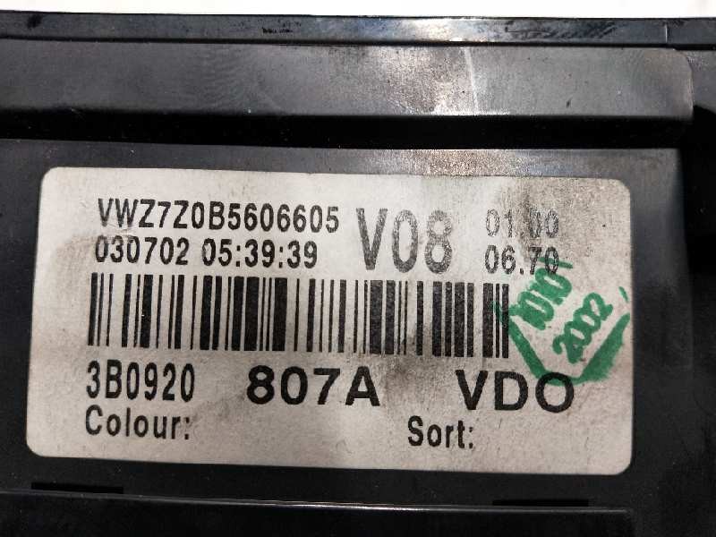 Recambio de cuadro instrumentos para volkswagen passat berlina (3b3) edition referencia OEM IAM 3B0920807A 110080197004 