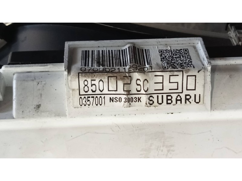Recambio de cuadro instrumentos para subaru forester s12 xs classic referencia OEM IAM 85002SC35  