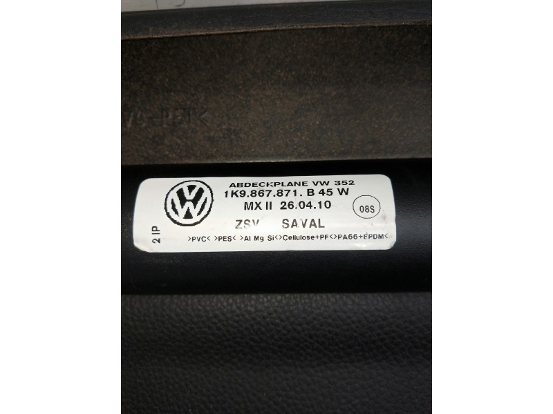 Recambio de bandeja trasera para volkswagen golf vi variant (aj5) advance referencia OEM IAM 1K9867871B  