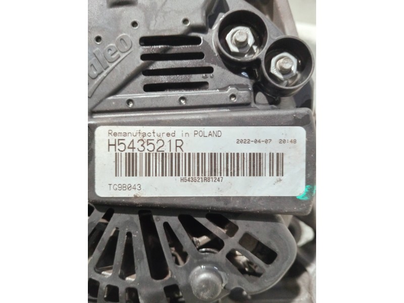 Recambio de alternador para peugeot 206 berlina referencia OEM IAM H543521R 200092 TG9B043