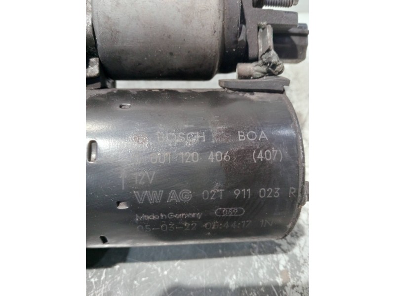 Recambio de motor arranque para volkswagen polo (9n3) referencia OEM IAM 02T911023R 0001120406 