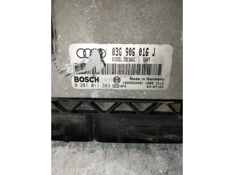 Recambio de centralita motor uce para audi a3 (8p) 1.9 tdi referencia OEM IAM 0281011383  