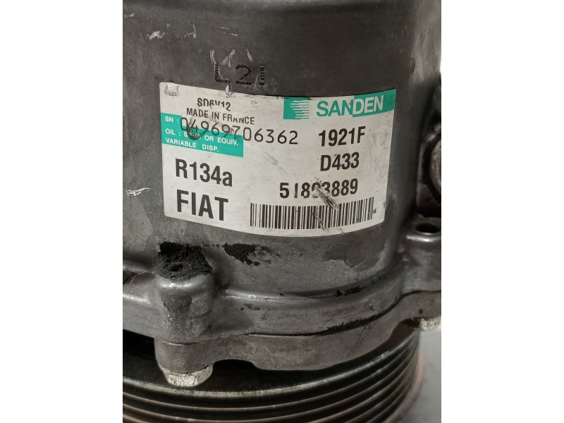 Recambio de compresor aire acondicionado para fiat doblo cargo referencia OEM IAM SD6V121921F 51893889 