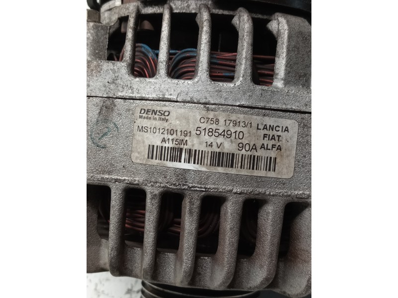 Recambio de alternador para fiat doblo cargo referencia OEM IAM 51854910 MS1012101191 