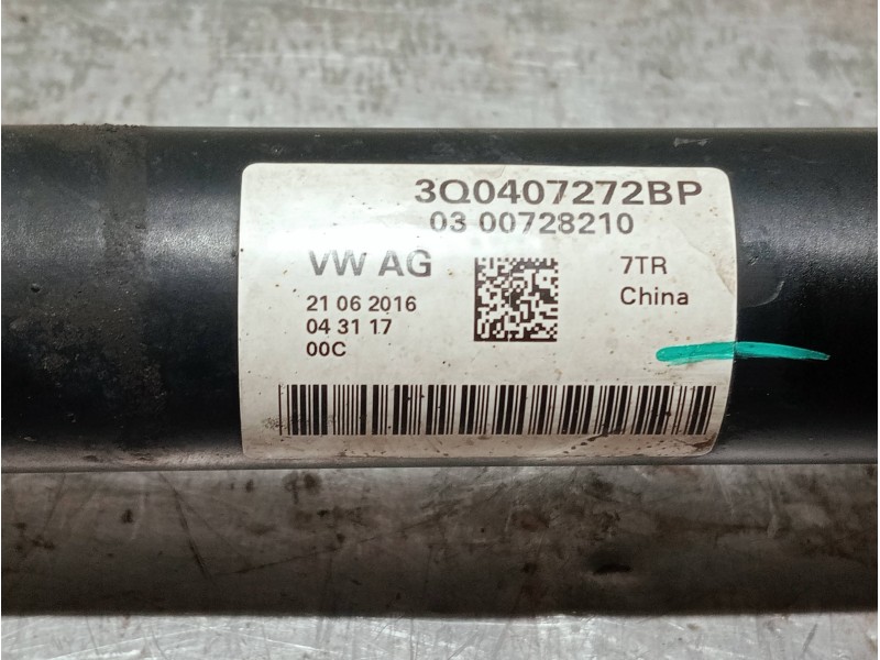 Recambio de transmision delantera derecha para volkswagen touran (5t1) referencia OEM IAM 3Q0407272BP  