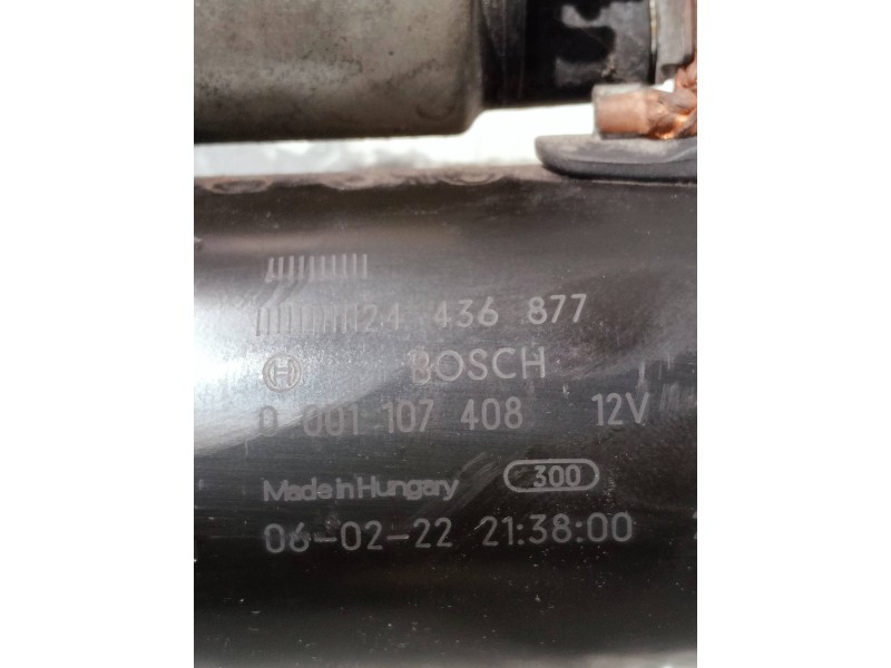 Recambio de motor arranque para opel astra h ber. referencia OEM IAM 24436877 0001107408 