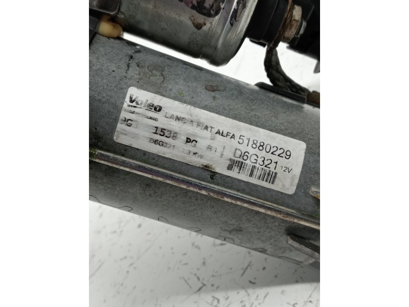 Recambio de motor arranque para fiat doblo cargo referencia OEM IAM 51880229  