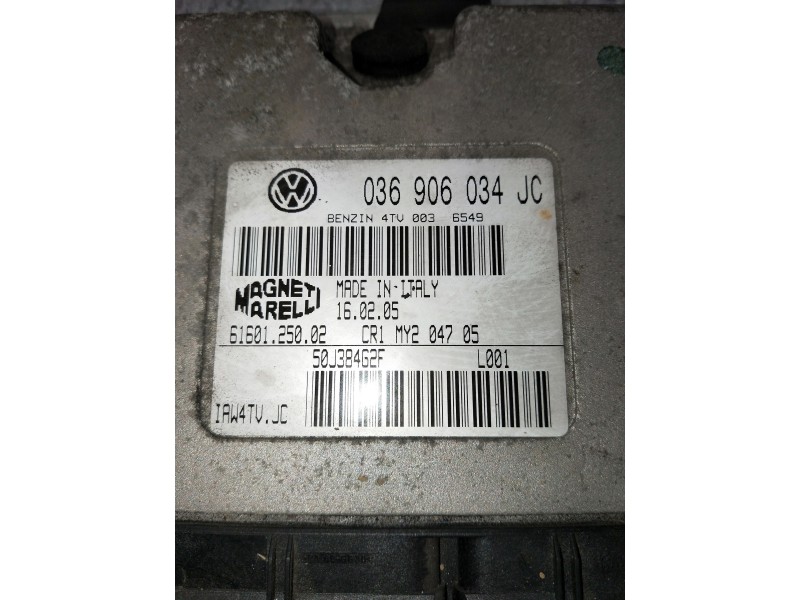 Recambio de centralita motor uce para volkswagen polo (9n3) referencia OEM IAM 036906034JC 6160125002 
