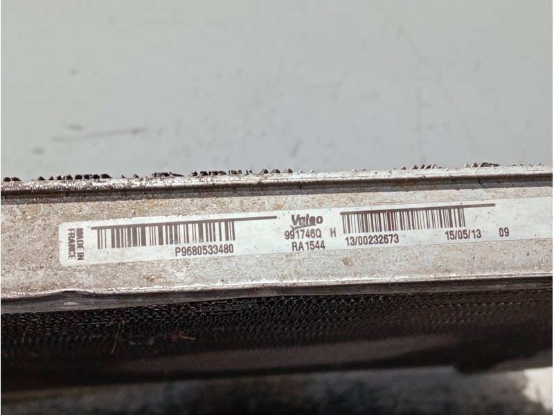 Recambio de radiador agua para citroen berlingo cuadro referencia OEM IAM 9680533480 991746Q RA1544