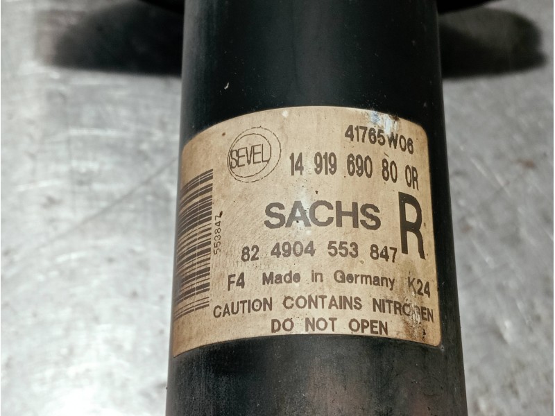 Recambio de amortiguador delantero derecho para fiat scudo (222) referencia OEM IAM 1491969080OR 824904553847 41765W06