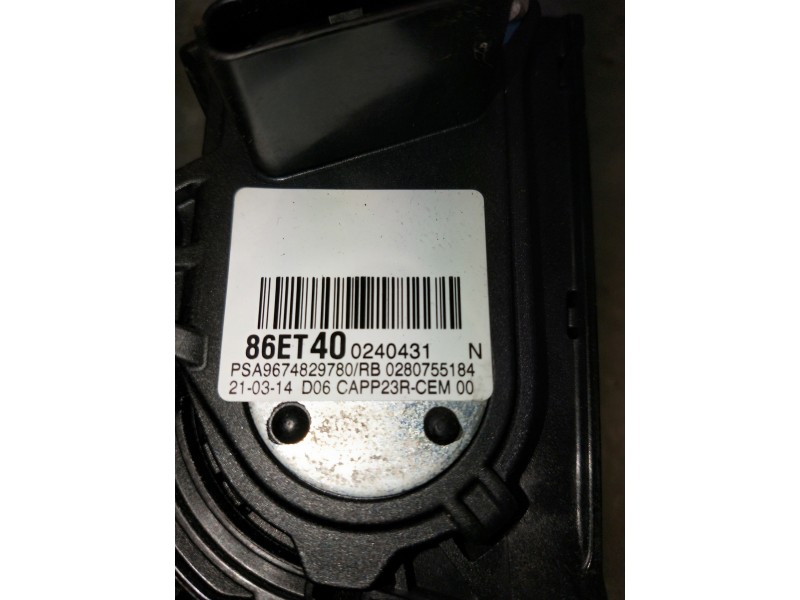 Recambio de potenciometro pedal para citroen c4 picasso referencia OEM IAM 9674829780 86ET40 