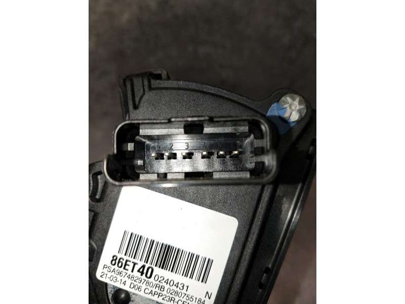 Recambio de potenciometro pedal para citroen c4 picasso referencia OEM IAM 9674829780 86ET40 