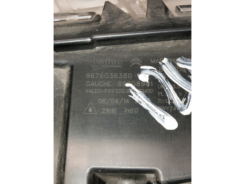 Recambio de faro izquierdo para citroen c4 picasso referencia OEM IAM 9676036380 89208991 